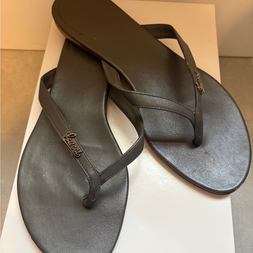 Gucci Gray Sandals Elegant Design size 8 - Picture 11 of 14
